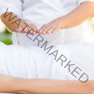 Reiki healing on table natural health