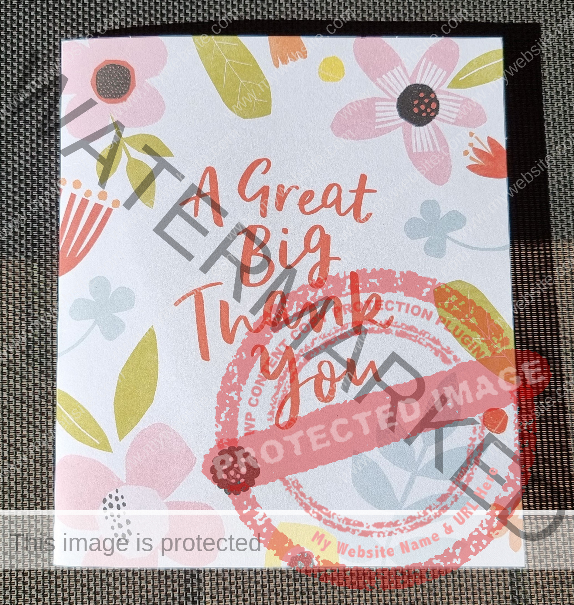 A great big thank you A great big thank you