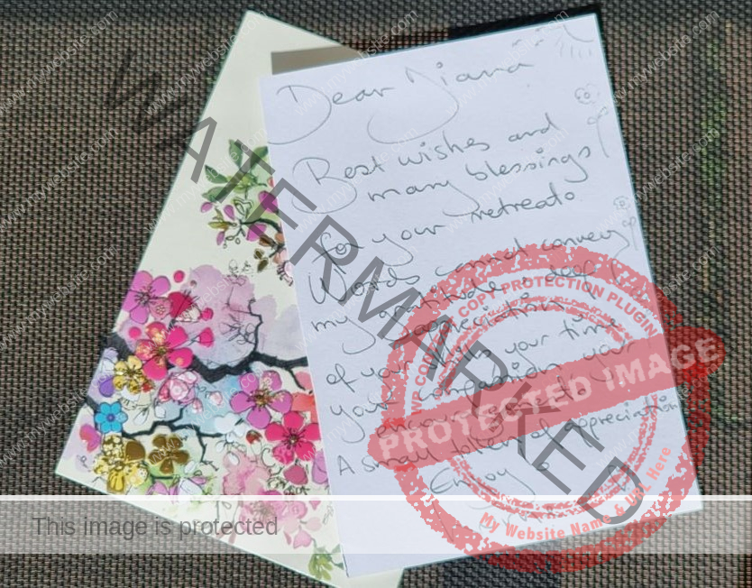 Thanks you card Lorne Thanks you card Lorne