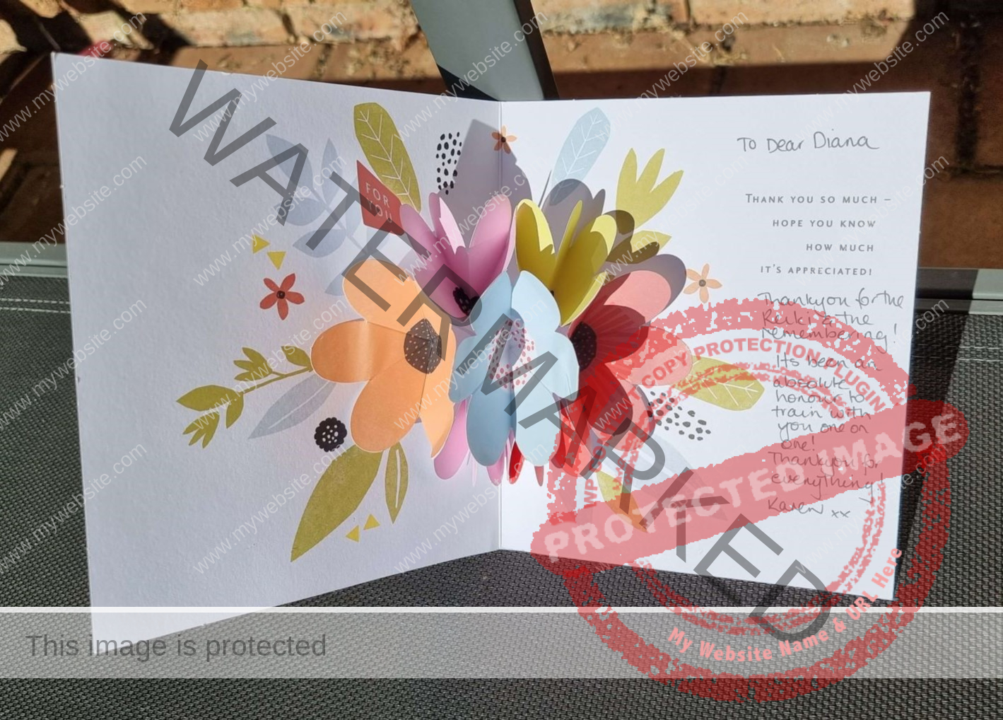 Thank you card Karen Thank you card Karen