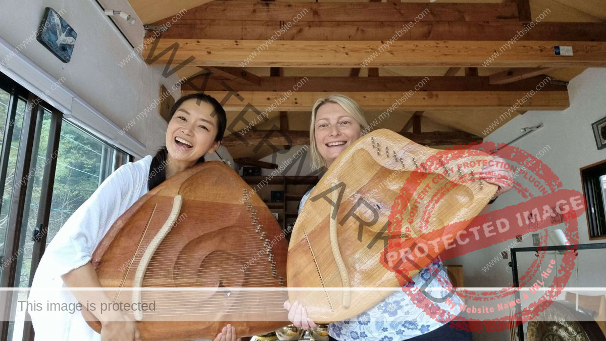 Halca Sound Healing overlooking Mount Hiei